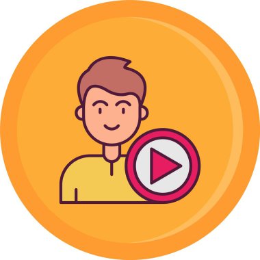 bir ortam oynatıcı simgesi, vektörü ile oynat