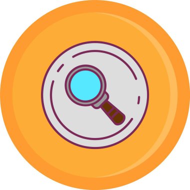 Büyüteç simgesi. vektör illüstrasyonu