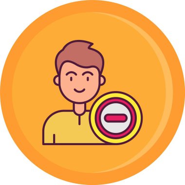 İnsan simgesinin vektör illüstrasyonu