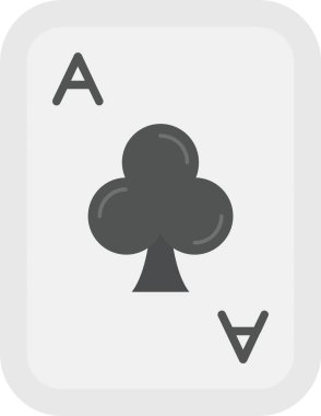 Kumarhane çipi düz simgesi