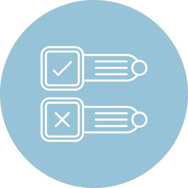 vektör kontrol simgesi illüstrasyonu