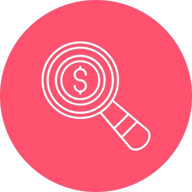 eşsiz para vektör çizgisi simgesi