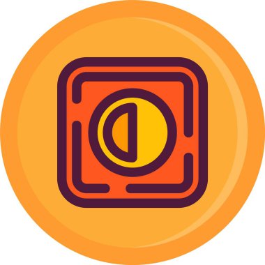 Bir kamera simgesinin vektör illüstrasyonu