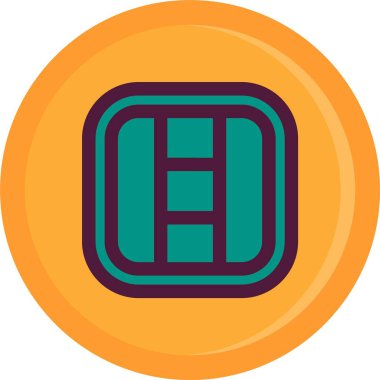 Benzersiz para birimi vektör illüstrasyonu