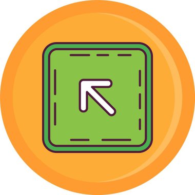 ok yönü simgesi doldurulmuş - taslak biçimi