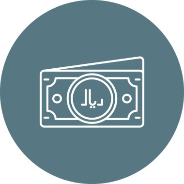 Para simgesinin vektör illüstrasyonu