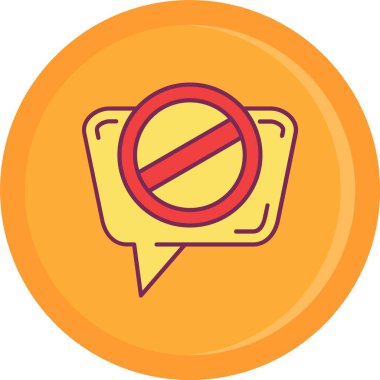 Sohbet simgesi yok. hat yok sohbet vektör rengi düz izole