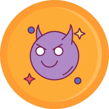 Mor ve mavi bir yıldızın vektör çizimi