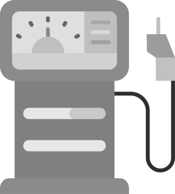 Düz biçimli elektrik prizi simgesi