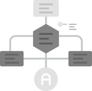 veri düz vektör simge ağ