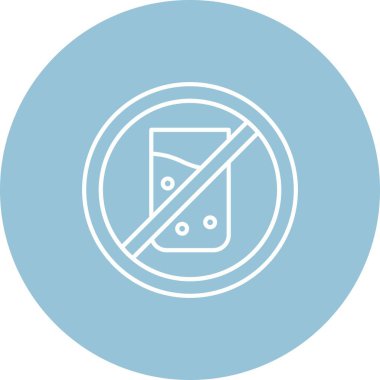 eşsiz yasaklı vektör çizgisi simgesi