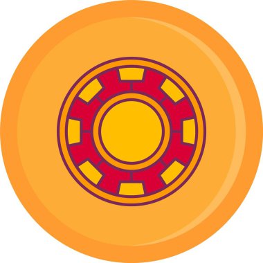 Casino chips kutsal kişilerin resmi, vektör çizim