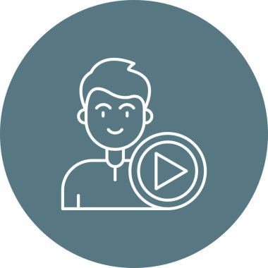 Bir kadın ve erkeğin vektör çizimi