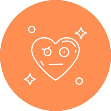 güzel emoji emoticon vektör simgesi