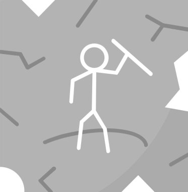 Bir insan simgesinin vektör illüstrasyonu