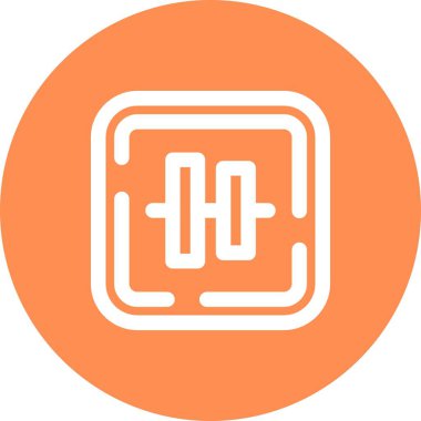 Dikey hizalama ikonu vektör illüstrasyon tasarımı