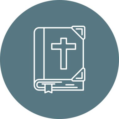 İncil simgesi, vektör illüstrasyonu