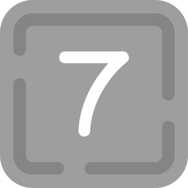 yedi numaralı simge, basit biçim