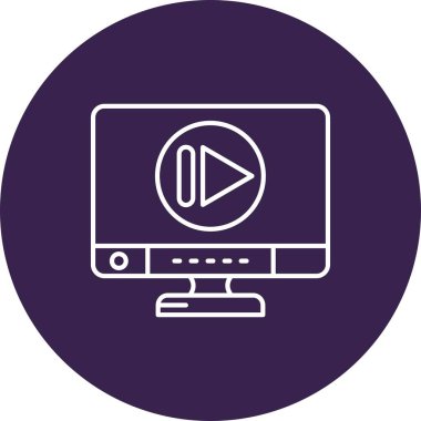 Dizüstü bilgisayar simgesi vektör çizimi