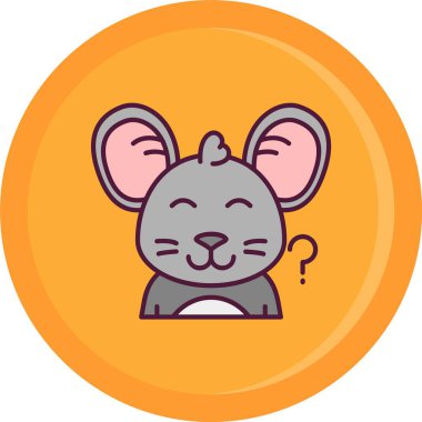 Fare, kafasının etrafında bir domuz çember şeklinde bir işaretle. Çember şeklinde bir evcil hayvan konsepti