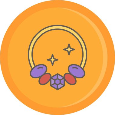 Güzel bir simgenin vektör illüstrasyonu