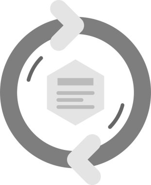 Tek bir dosya simgesinin vektör illüstrasyonu