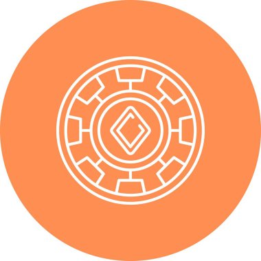 Eşsiz bir Çin fan vektör simgesi