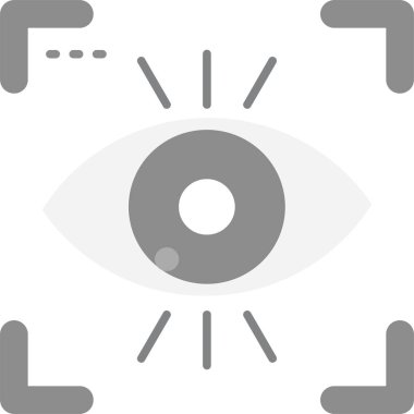 vizyon. Web simgesi basit illüstrasyon