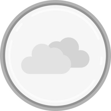 Bulut simgesi vektör illüstrasyonu