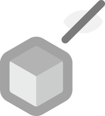 kutu dağıtım yiyecek simgesi ana hatları biçiminde