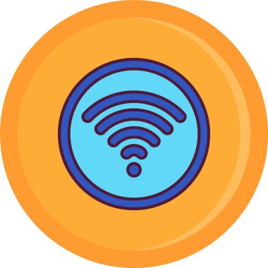 wifi düz vektör simgesi