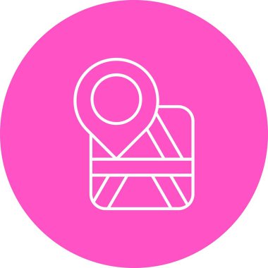 Vektör konumu simge illüstrasyonu