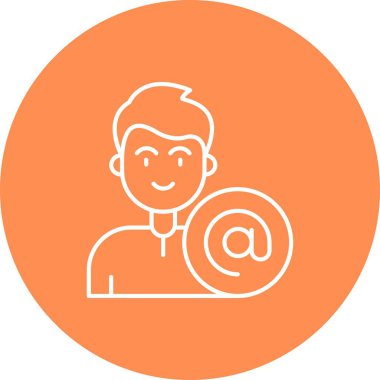 Vektör Adam Simgesi illüstrasyonu