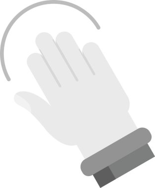 Eldivenli el ikon vektör çizim grafik tasarımı