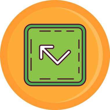 Vektör evrensel simgesi Trendy bakmak.