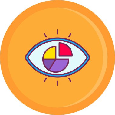 Göz simgesi, vektör illüstrasyonu