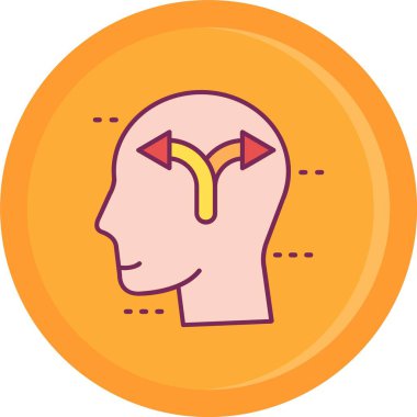 fikir simgesi, vektör illüstrasyonu