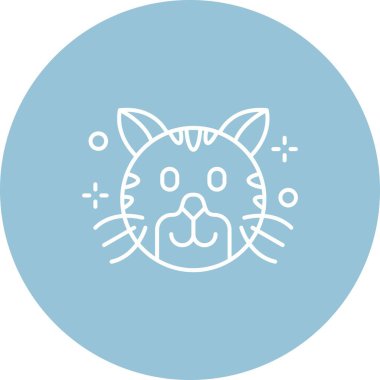 Kedi simgesi vektör illüstrasyon tasarımı