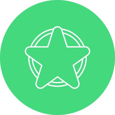 Benzersiz yıldız vektör simgesi