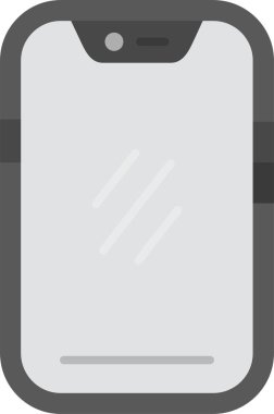 Akıllı telefon aygıtı mobil simgesi doldurulmuş dış hat biçimi