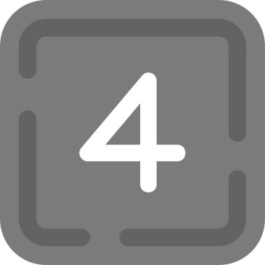 Tek izole edilmiş simgenin vektör illüstrasyonu