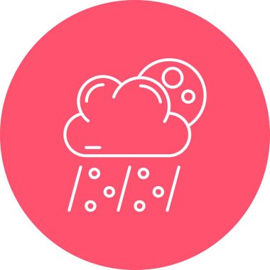 Bulut simgesi. Vektör illüstrasyonu