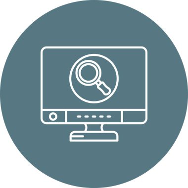 vektör lcd simgesi illüstrasyonu