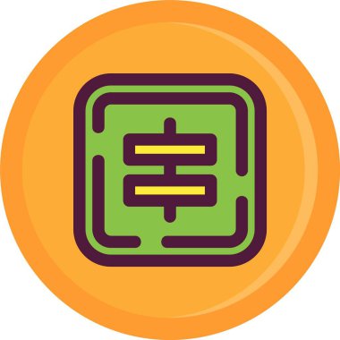 Vektör evrensel simgesi Trendy bakmak.