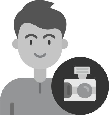 kamera simgesi vektör illüstrasyonu