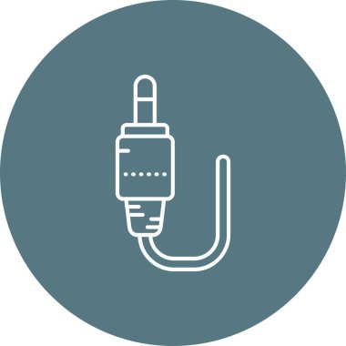 Eşsiz Elektrik Eklenti Vektör Satırı Simgesi