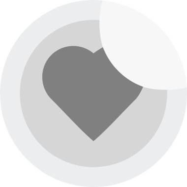 Kişisel ve ticari kullanım için kalp vektörü simgesi simgesi vektör çizimi..