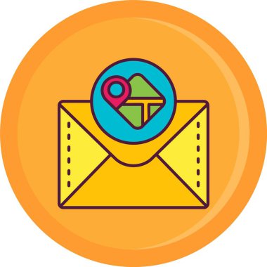 Kişisel ve ticari kullanım için harita konumu vektör simgesi simgesi vektör çizimi..