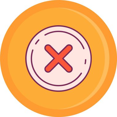 Simgeyi iptal et. Web için iptal vektör simgelerinin basit illüstrasyonu