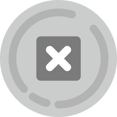 Simge, vektör illüstrasyonunu iptal et